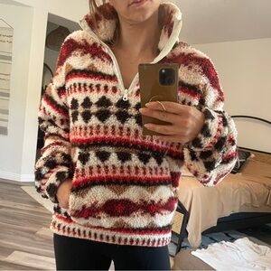 Holiday fleece! ✨🎄🎁 Aerie offline fair isle Sherpa